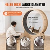 image:imageVEVOR Cat Exercise Wheel Large Cat Treadmill Wheel for Indoor Cats 358 inch Cat Running Wheel with Detachable Carpet and Cat Teaser for RunningWalkingTraining Suitable for Most CatsNatural Wood52in