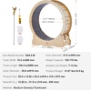 image:imageVEVOR Cat Exercise Wheel Large Cat Treadmill Wheel for Indoor Cats 358 inch Cat Running Wheel with Detachable Carpet and Cat Teaser for RunningWalkingTraining Suitable for Most CatsNatural Wood358in