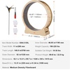 image:imageVEVOR Cat Exercise Wheel Large Cat Treadmill Wheel for Indoor Cats 358 inch Cat Running Wheel with Detachable Carpet and Cat Teaser for RunningWalkingTraining Suitable for Most CatsNatural Wood52in