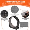 image:imageVEVOR Cat Exercise Wheel Large Cat Treadmill Wheel for Indoor Cats 358 inch Cat Running Wheel with Detachable Carpet and Cat Teaser for RunningWalkingTraining Suitable for Most CatsBlack433in