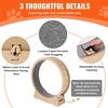 image:imageVEVOR Cat Exercise Wheel Large Cat Treadmill Wheel for Indoor Cats 358 inch Cat Running Wheel with Detachable Carpet and Cat Teaser for RunningWalkingTraining Suitable for Most CatsNatural Wood52in
