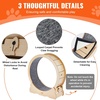 image:imageVEVOR Cat Exercise Wheel Large Cat Treadmill Wheel for Indoor Cats 358 inch Cat Running Wheel with Detachable Carpet and Cat Teaser for RunningWalkingTraining Suitable for Most CatsNatural Wood358in