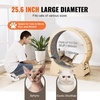 image:imageVEVOR Cat Exercise Wheel Large Cat Treadmill Wheel for Indoor Cats 358 inch Cat Running Wheel with Detachable Carpet and Cat Teaser for RunningWalkingTraining Suitable for Most CatsNatural Wood295in