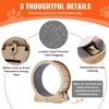 image:imageVEVOR Cat Exercise Wheel Large Cat Treadmill Wheel for Indoor Cats 358 inch Cat Running Wheel with Detachable Carpet and Cat Teaser for RunningWalkingTraining Suitable for Most CatsNatural Wood295in