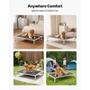 image:imageVEVOR Chew Proof Elevated Dog Bed Portable Raised Dog Cot with Aluminum Tube Metal Frame and Breathable Textilene Mesh Indoor amp Outdoor Pet Cooling Raised Hammock Bed L GrayXL