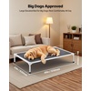 image:imageVEVOR Chew Proof Elevated Dog Bed Portable Raised Dog Cot with Aluminum Tube Metal Frame and Breathable Textilene Mesh Indoor amp Outdoor Pet Cooling Raised Hammock Bed L GrayXL