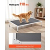 image:imageVEVOR Chew Proof Elevated Dog Bed Portable Raised Dog Cot with Aluminum Tube Metal Frame and Breathable Textilene Mesh Indoor amp Outdoor Pet Cooling Raised Hammock Bed L GrayXL