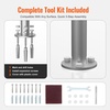 image:imageVEVOR Dock Boarding Handrail 36 x 13 inch Swimming Pool Railing Aluminum with Base Plate for IndoorOutdoor Pools Boat Safety Railing for Decks RustProof Grab Bar with Accessories for Spas Docks