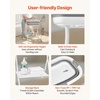 image:imageVEVOR Dog Bathtub Elevated Dog Bath Tub 2 in 1 Collapsible Pet Bathing Grooming Wash Station Portable Foldable SpaceSaving Builtin Drain Outlet with Drain Hose for Small Pet Cat Gray amp White  Stable amp Secure Support UserFriendly DesignGray  White