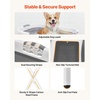 image:imageVEVOR Dog Bathtub Elevated Dog Bath Tub 2 in 1 Collapsible Pet Bathing Grooming Wash Station Portable Foldable SpaceSaving Builtin Drain Outlet with Drain Hose for Small Pet Cat Gray amp White  Stable amp Secure Support UserFriendly DesignGray  White