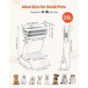 image:imageVEVOR Dog Bathtub Elevated Dog Bath Tub 2 in 1 Collapsible Pet Bathing Grooming Wash Station Portable Foldable SpaceSaving Builtin Drain Outlet with Drain Hose for Small Pet Cat Gray amp White  Stable amp Secure Support UserFriendly DesignGray  White