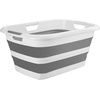 image:imageVEVOR Dog Bathtub Elevated Dog Bath Tub 2 in 1 Collapsible Pet Bathing Grooming Wash Station Portable Foldable SpaceSaving Builtin Drain Outlet with Drain Hose for Small Pet Cat Gray amp White  Stable amp Secure Support UserFriendly DesignGray White