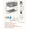 image:imageVEVOR Dog Bathtub Elevated Dog Bath Tub 2 in 1 Collapsible Pet Bathing Grooming Wash Station Portable Foldable SpaceSaving Builtin Drain Outlet with Drain Hose for Small Pet Cat Gray amp White  Stable amp Secure Support UserFriendly DesignGray
