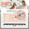 image:imageVEVOR Dog Ramp Folding Pet Ramp for Bed Adjustable Dog Ramp for Small Large Old Dogs amp Cats Wooden Pet Ramp with 393 Long Ramp Adjustable from 15 to 22 Suitable for Couch Sofa Car393x157x18 in