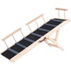 image:imageVEVOR Dog Ramp Folding Pet Ramp for Bed Adjustable Dog Ramp for Small Large Old Dogs amp Cats Wooden Pet Ramp with 393 Long Ramp Adjustable from 15 to 22 Suitable for Couch Sofa Car472x165x24 in