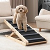 image:imageVEVOR Dog Ramp Folding Pet Ramp for Bed Adjustable Dog Ramp for Small Large Old Dogs amp Cats Wooden Pet Ramp with 393 Long Ramp Adjustable from 15 to 22 Suitable for Couch Sofa Car4133x 157x 393in