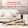 image:imageVEVOR Dog Ramp Folding Pet Ramp for Bed Adjustable Dog Ramp for Small Large Old Dogs amp Cats Wooden Pet Ramp with 393 Long Ramp Adjustable from 15 to 22 Suitable for Couch Sofa Car4133x 157x 393in