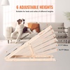 image:imageVEVOR Dog Ramp Folding Pet Ramp for Bed Adjustable Dog Ramp for Small Large Old Dogs amp Cats Wooden Pet Ramp with 393 Long Ramp Adjustable from 15 to 22 Suitable for Couch Sofa Car4133x 157x 393in