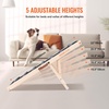 image:imageVEVOR Dog Ramp Folding Pet Ramp for Bed Adjustable Dog Ramp for Small Large Old Dogs amp Cats Wooden Pet Ramp with 393 Long Ramp Adjustable from 15 to 22 Suitable for Couch Sofa Car393x157x18 in