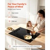 image:imageVEVOR Electric Ceramic Cooktop Builtin Electric Stove Top with Glass Panel Knob Control 11 Heat Levels for Diverse Cooking Requirements 30inch4burners220V30 IN4 BurnerKnob Control