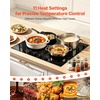 image:imageVEVOR Electric Ceramic Cooktop Builtin Electric Stove Top with Glass Panel Knob Control 11 Heat Levels for Diverse Cooking Requirements 30inch4burners220V24 IN4 BurnerKnob Control