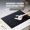 image:imageVEVOR Electric Ceramic Cooktop Builtin Electric Stove Top with Glass Panel Knob Control 11 Heat Levels for Diverse Cooking Requirements 30inch4burners220V30IN