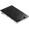 image:imageVEVOR Electric Ceramic Cooktop Builtin Electric Stove Top with Glass Panel Knob Control 11 Heat Levels for Diverse Cooking Requirements 30inch4burners220V12 IN2 BurnersKnob Control