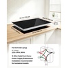image:imageVEVOR Electric Ceramic Cooktop Builtin Electric Stove Top with Glass Panel Knob Control 11 Heat Levels for Diverse Cooking Requirements 30inch4burners220V30 IN4 BurnerKnob Control