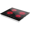 image:imageVEVOR Electric Ceramic Cooktop Builtin Electric Stove Top with Glass Panel Knob Control 11 Heat Levels for Diverse Cooking Requirements 30inch4burners220V24 IN4 BurnerKnob Control