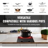 image:imageVEVOR Electric Ceramic Cooktop Builtin Electric Stove Top with Glass Panel Knob Control 11 Heat Levels for Diverse Cooking Requirements 30inch4burners220V12 IN