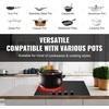 image:imageVEVOR Electric Ceramic Cooktop Builtin Electric Stove Top with Glass Panel Knob Control 11 Heat Levels for Diverse Cooking Requirements 30inch4burners220V24IN