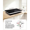 image:imageVEVOR Electric Ceramic Cooktop Builtin Electric Stove Top with Glass Panel Knob Control 11 Heat Levels for Diverse Cooking Requirements 30inch4burners220V36 IN5 BurnerKnob Control