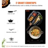 image:imageVEVOR Electric Cooktop 4 Burners 30 Induction Stove Top Builtin Magnetic Cooktop 7500W 9 Heating Level Multifunctional Burner LED Touch Screen wChild Lock amp OverTemperature Protection12inch 2 Burners110V