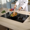 image:imageVEVOR Electric Cooktop 4 Burners 30 Induction Stove Top Builtin Magnetic Cooktop 7500W 9 Heating Level Multifunctional Burner LED Touch Screen wChild Lock amp OverTemperature Protection36in 5 Burners220V