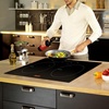 image:imageVEVOR Electric Cooktop 4 Burners 30 Induction Stove Top Builtin Magnetic Cooktop 7500W 9 Heating Level Multifunctional Burner LED Touch Screen wChild Lock amp OverTemperature Protection24in 2 Burners110V