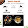 image:imageVEVOR Electric Cooktop 4 Burners 30 Induction Stove Top Builtin Magnetic Cooktop 7500W 9 Heating Level Multifunctional Burner LED Touch Screen wChild Lock amp OverTemperature Protection24in 2 Burners110V