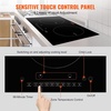 image:imageVEVOR Electric Cooktop 4 Burners 30 Induction Stove Top Builtin Magnetic Cooktop 7500W 9 Heating Level Multifunctional Burner LED Touch Screen wChild Lock amp OverTemperature Protection24in 2 Burners110V