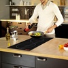 image:imageVEVOR Electric Cooktop 4 Burners 30 Induction Stove Top Builtin Magnetic Cooktop 7500W 9 Heating Level Multifunctional Burner LED Touch Screen wChild Lock amp OverTemperature Protection12in 2 Burners220V