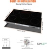 image:imageVEVOR Electric Cooktop 4 Burners 30 Induction Stove Top Builtin Magnetic Cooktop 7500W 9 Heating Level Multifunctional Burner LED Touch Screen wChild Lock amp OverTemperature Protection30in 5 Burners220V