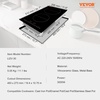 image:imageVEVOR Electric Cooktop 4 Burners 30 Induction Stove Top Builtin Magnetic Cooktop 7500W 9 Heating Level Multifunctional Burner LED Touch Screen wChild Lock amp OverTemperature Protection12in 2 Burners220V