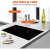 image:imageVEVOR Electric Cooktop 4 Burners 30 Induction Stove Top Builtin Magnetic Cooktop 7500W 9 Heating Level Multifunctional Burner LED Touch Screen wChild Lock amp OverTemperature Protection12inch 2 Burners110V