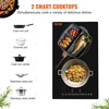 image:imageVEVOR Electric Cooktop 4 Burners 30 Induction Stove Top Builtin Magnetic Cooktop 7500W 9 Heating Level Multifunctional Burner LED Touch Screen wChild Lock amp OverTemperature Protection12in 2 Burners220V