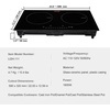 image:imageVEVOR Electric Cooktop 4 Burners 30 Induction Stove Top Builtin Magnetic Cooktop 7500W 9 Heating Level Multifunctional Burner LED Touch Screen wChild Lock amp OverTemperature Protection24in 2 Burners110V
