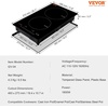 image:imageVEVOR Electric Cooktop 4 Burners 30 Induction Stove Top Builtin Magnetic Cooktop 7500W 9 Heating Level Multifunctional Burner LED Touch Screen wChild Lock amp OverTemperature Protection12inch 2 Burners110V