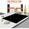 image:imageVEVOR Electric Cooktop 4 Burners 30 Induction Stove Top Builtin Magnetic Cooktop 7500W 9 Heating Level Multifunctional Burner LED Touch Screen wChild Lock amp OverTemperature Protection24in 2 Burners110V