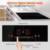 image:imageVEVOR Electric Cooktop 4 Burners 30 Induction Stove Top Builtin Magnetic Cooktop 7500W 9 Heating Level Multifunctional Burner LED Touch Screen wChild Lock amp OverTemperature Protection30in 4 Burners220V
