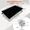 image:imageVEVOR Electric Cooktop 4 Burners 30 Induction Stove Top Builtin Magnetic Cooktop 7500W 9 Heating Level Multifunctional Burner LED Touch Screen wChild Lock amp OverTemperature Protection30in 5 Burners220V