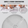 image:imageVEVOR Fire Pit Spark Screen Round 27 Reinforced Heavy Duty Steel Metal Cover Outdoor Firepit Lid EasyOpening Top Screen Covers Round with Ring Handle for Outdoor Patio Fire Pits Backyard27 Inch