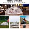 image:imageVEVOR Fire Pit Spark Screen Round 27 Reinforced Heavy Duty Steel Metal Cover Outdoor Firepit Lid EasyOpening Top Screen Covers Round with Ring Handle for Outdoor Patio Fire Pits Backyard40 Inch