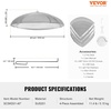 image:imageVEVOR Fire Pit Spark Screen Round 27 Reinforced Heavy Duty Steel Metal Cover Outdoor Firepit Lid EasyOpening Top Screen Covers Round with Ring Handle for Outdoor Patio Fire Pits Backyard40 Inch